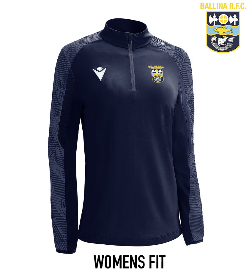 Ballina RFC Womens Fit Macron Dora 1/4 Zip Top - FINAL ITEMS