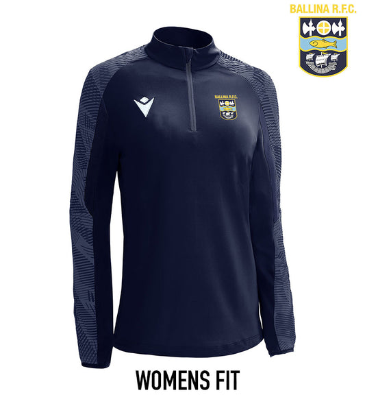 Ballina RFC Womens Fit Macron Dora 1/4 Zip Top - FINAL ITEMS