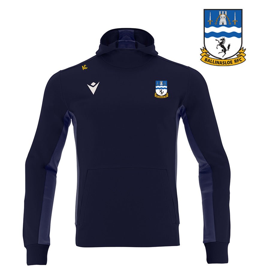 Ballinasloe RFC Broncos Macron Navy Electro Hoodie - Team Wear Store.ie