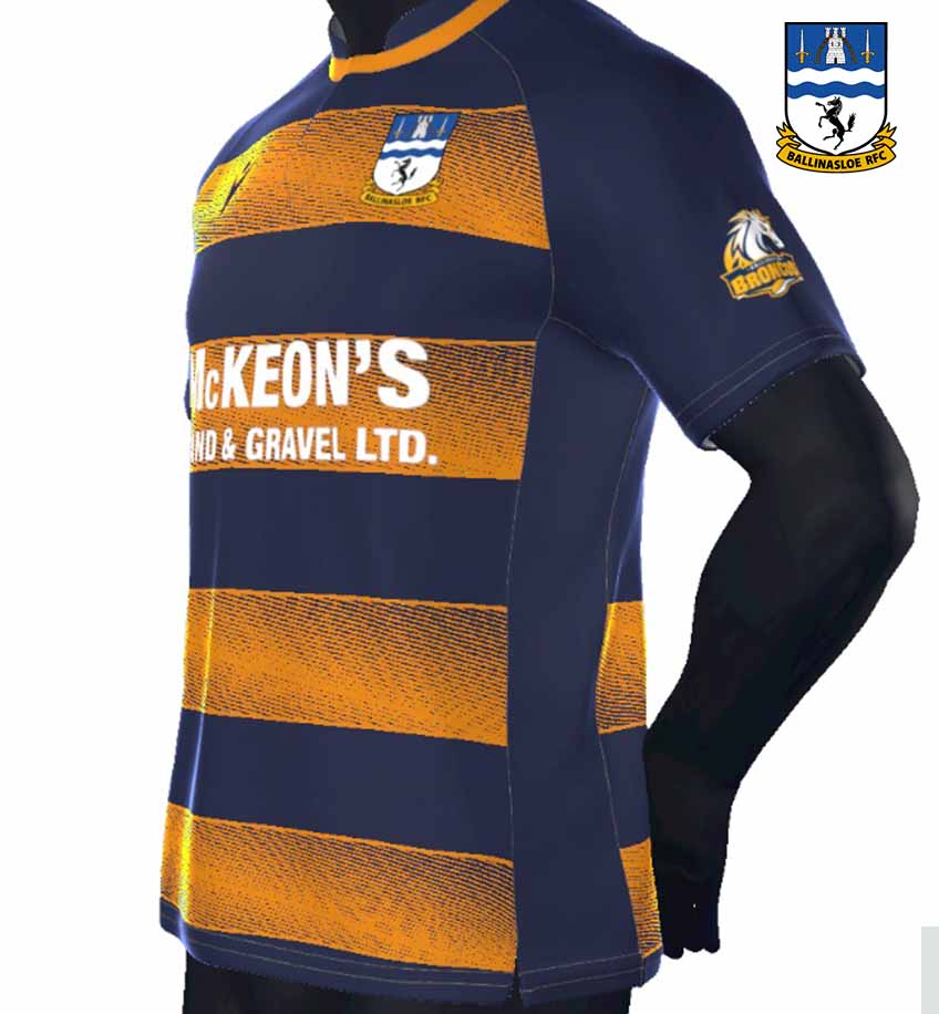 Ballinasloe RFC Broncos Macron Rugby Jersey - Team Wear Store.ie