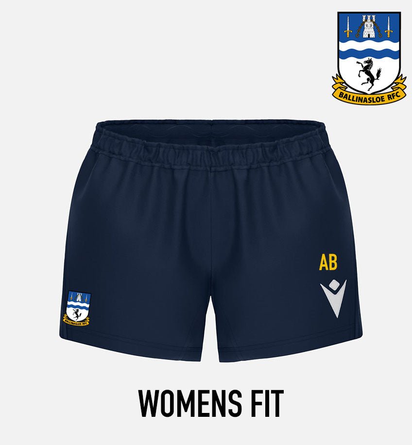 Ballinasloe RFC Macron Lapis Shorts *Womens Fit* - Team Wear Store.ie