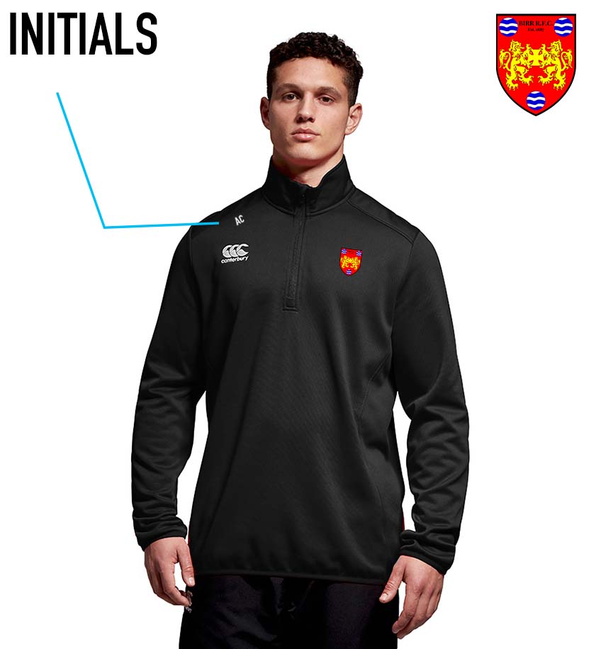 Birr RFC Canterbury Club 1/4 Zip Mid Layer Training Top - Team Wear Store.ie
