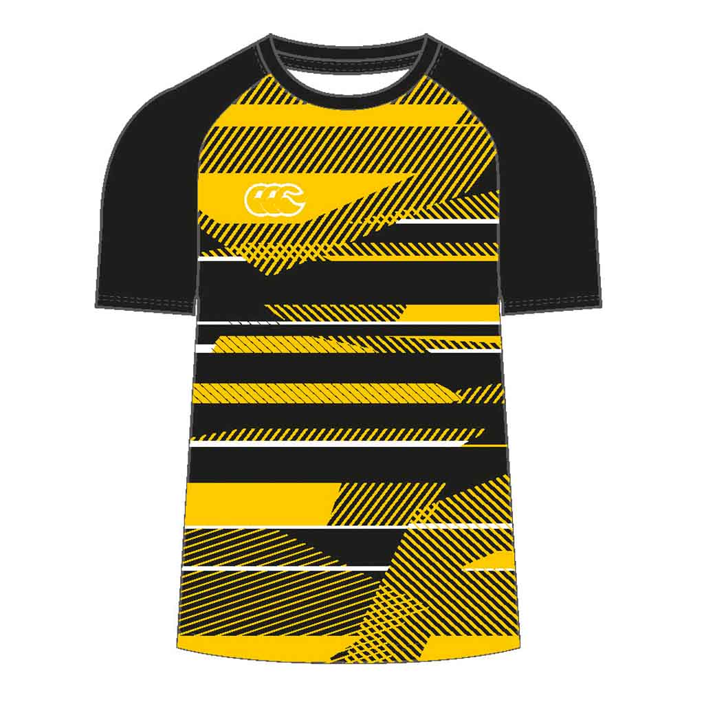 Dunmore RFC Canterbury Eco Training Tee BLACK / GOLD