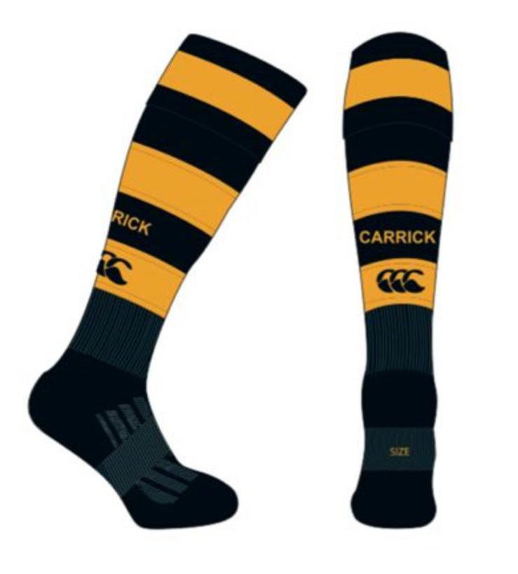 Carrick on Shannon RFC Canterbury Hooped Team Socks - Team Wear Store.ie