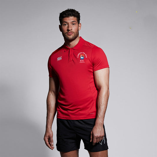 Carrick On Suir RFC Canterbury Club Dry Navy and Red Polo Shirt