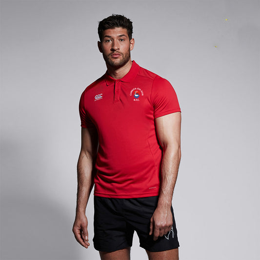 Carrick On Suir RFC Canterbury Club Dry Navy and Red Polo Shirt