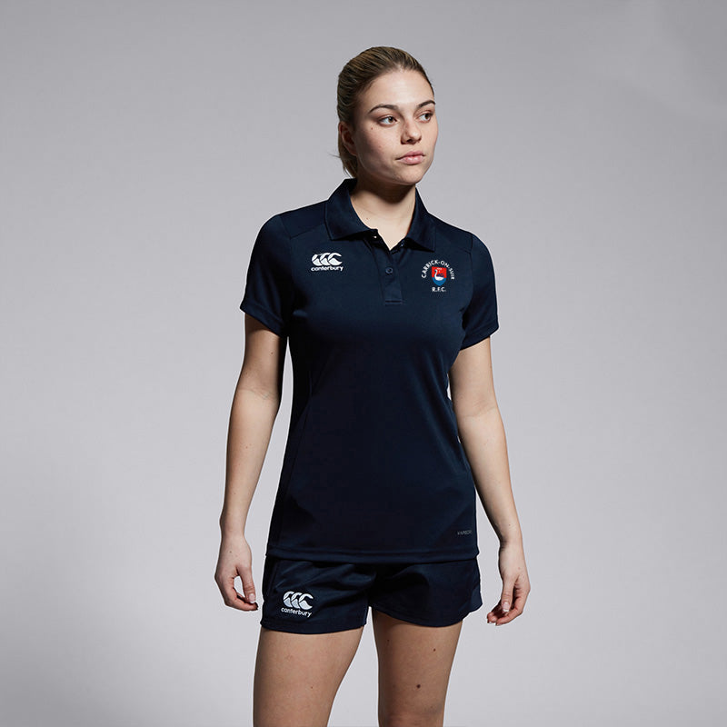 Carrick On Suir RFC Canterbury Club Dry Navy and Red Polo Shirt