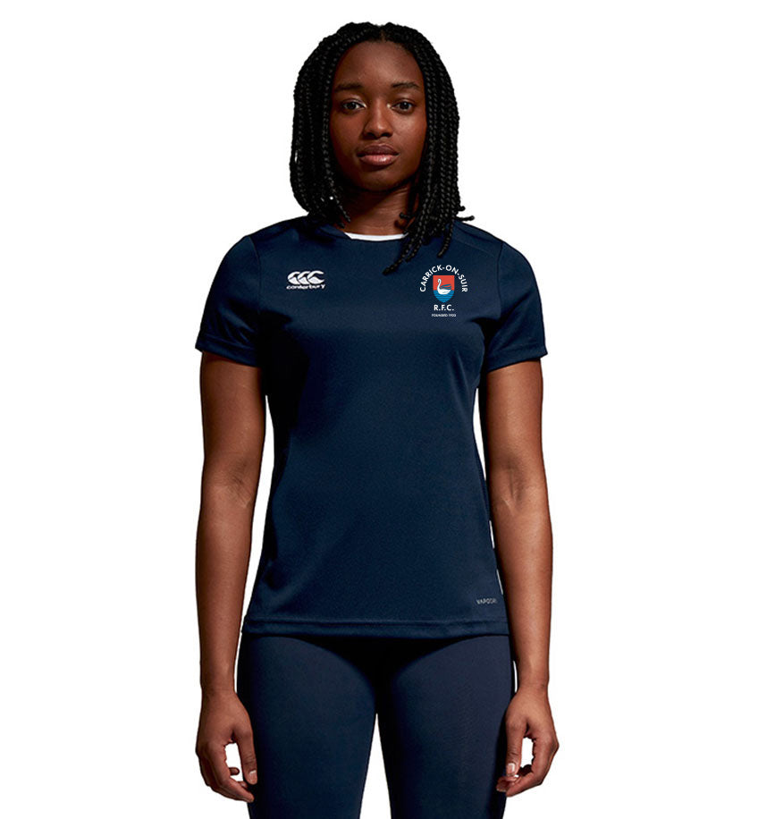 Carrick On Suir RFC Canterbury Red and Navy Club Dry Tee Shirt
