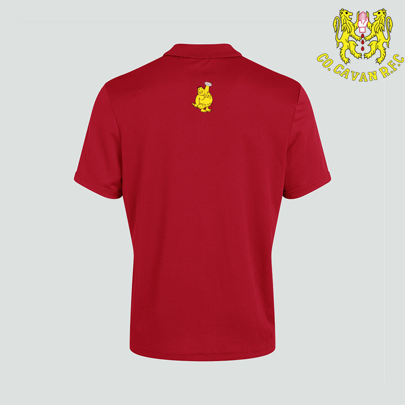 Co. Cavan RFC Canterbury Club Dry Navy and Red Polo Shirt