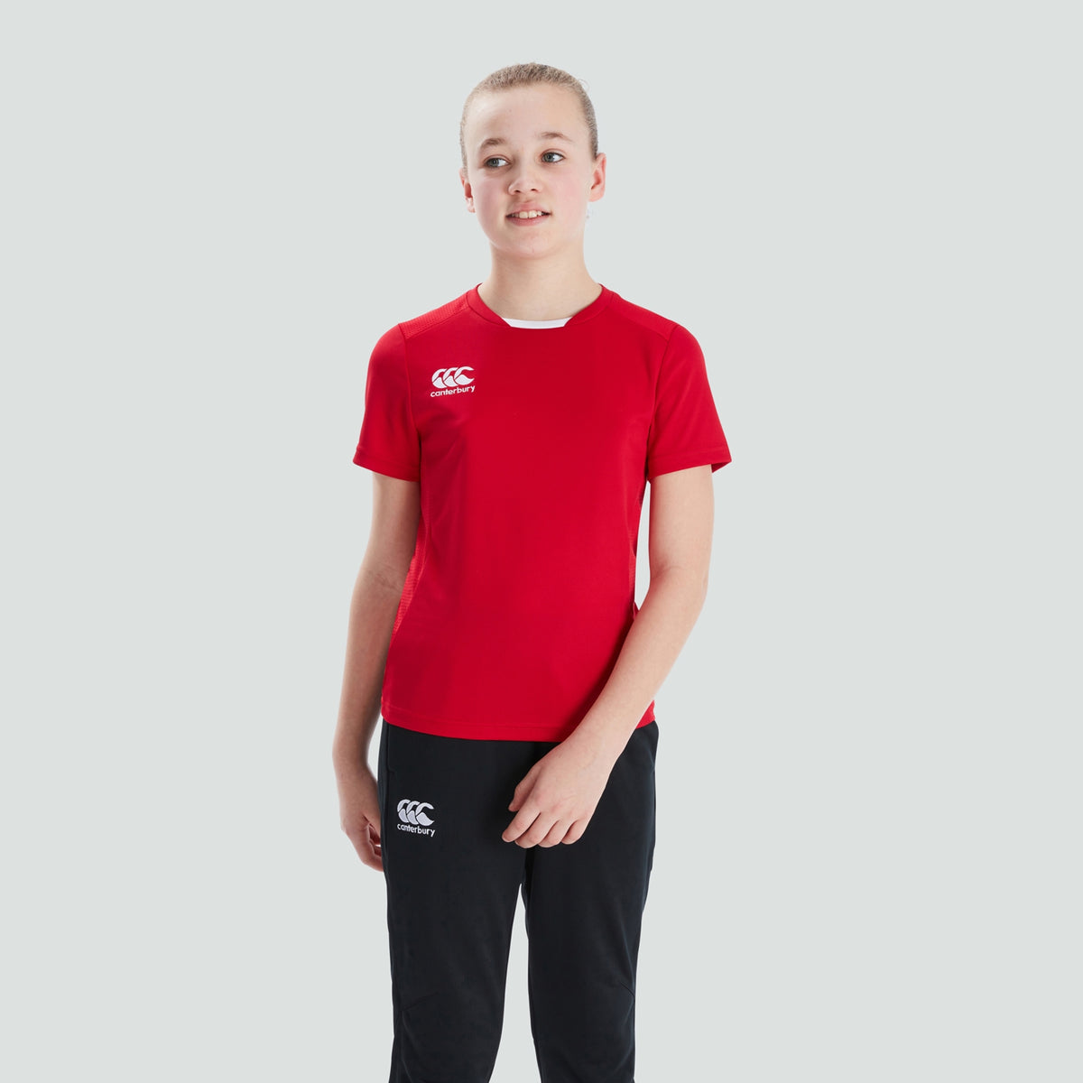 Co. Cavan RFC Canterbury Red and Navy Club Dry Tee Shirt