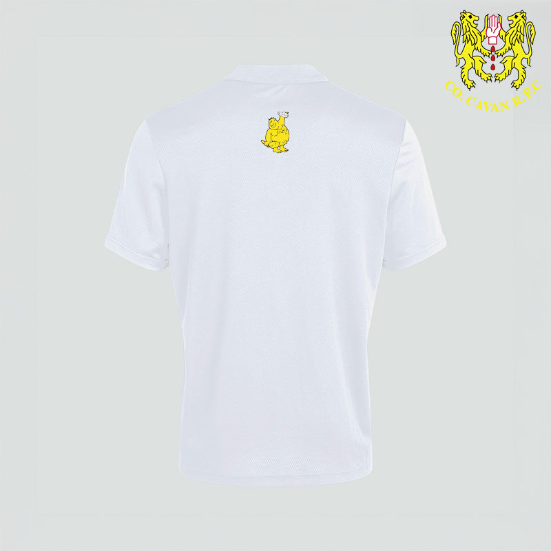 Co. Cavan RFC Canterbury Club Dry White Polo Shirt