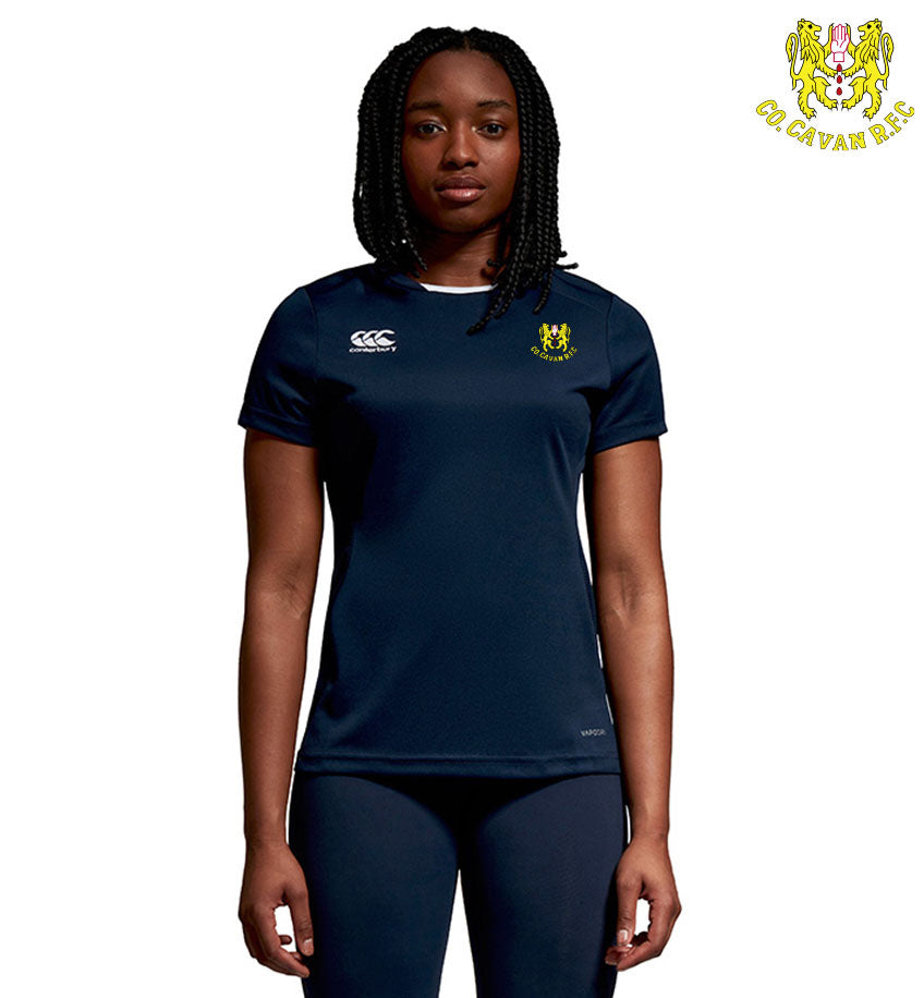Co. Cavan RFC Canterbury Red and Navy Club Dry Tee Shirt