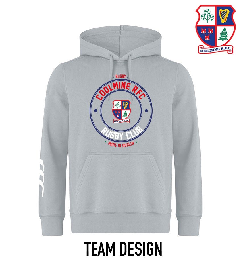 Coolmine RFC Canterbury Club Round Print Hoody Grey - Team Wear Store.ie