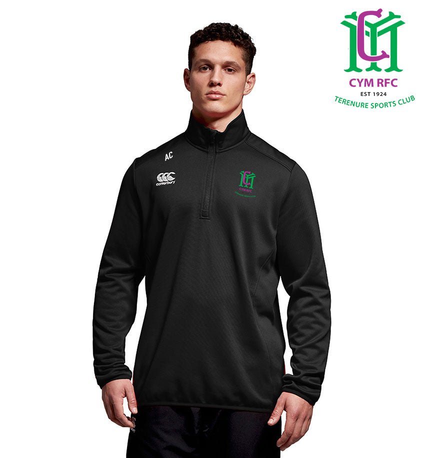 CYM Terenure RFC Canterbury Club 1/4 Zip Mid Layer Training Top - Team Wear Store.ie
