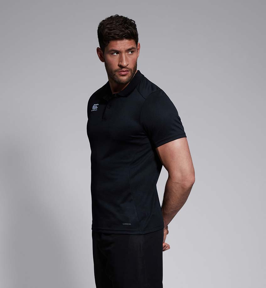 CYM Terenure RFC Canterbury Club Black Polo Shirt - Team Wear Store.ie