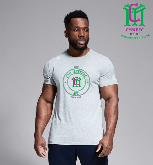 CYM Terenure RFC Canterbury Round Club Grey Tee - Team Wear Store.ie