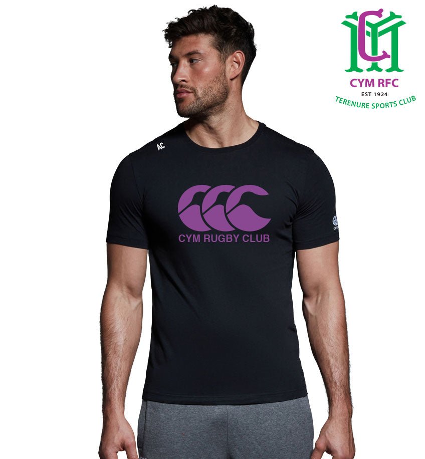 CYM Terenure RFC CCC Black Tee - Team Wear Store.ie