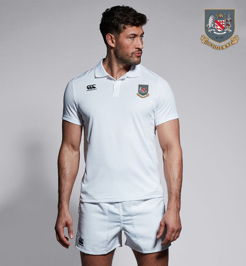 Dundalk RFC Canterbury White Club Polo Shirt