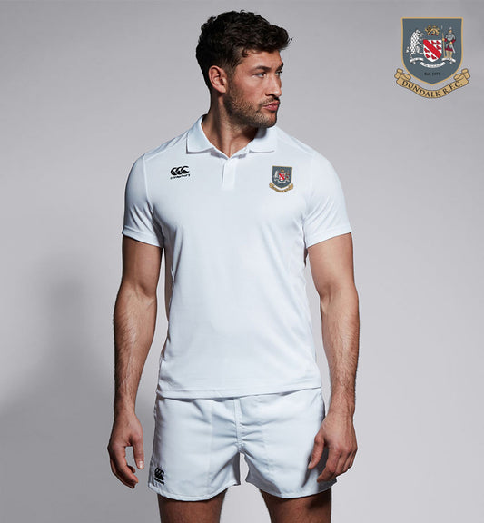 Dundalk RFC Canterbury White Club Polo Shirt