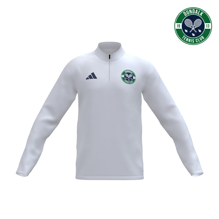 Dundalk Tennis Club Adidas Entrada 26 1/4 Zip White Training Top
