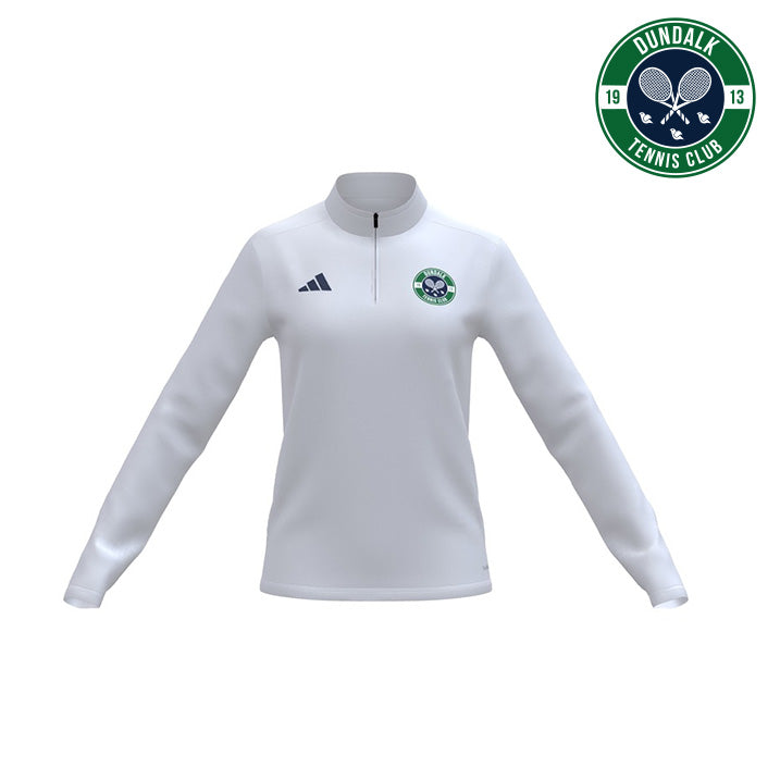 Dundalk Tennis Club Adidas Entrada 26 1/4 Zip White Training Top