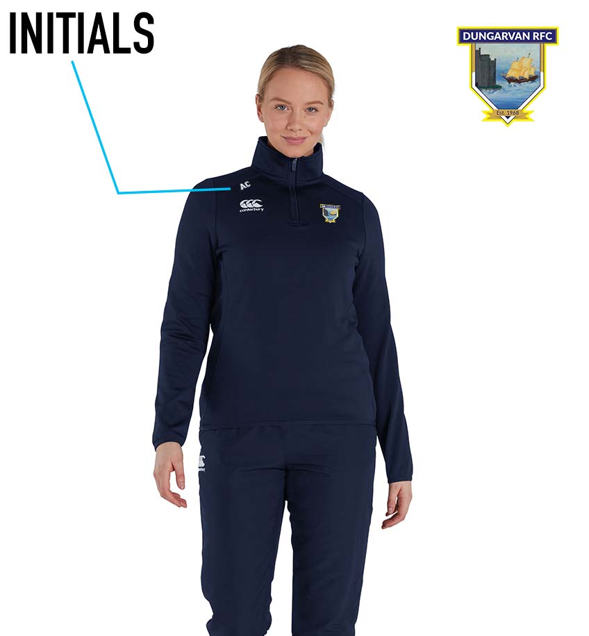 Dungarvan RFC Canterbury Club 1/4 Zip Training Top *Womens Fit* - Team Wear Store.ie
