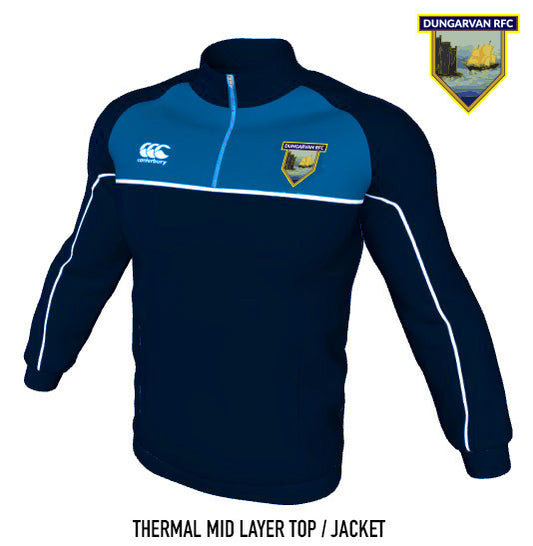Dungarvan RFC Legacy 1/4 Zip Canterbury Thermal Fleece