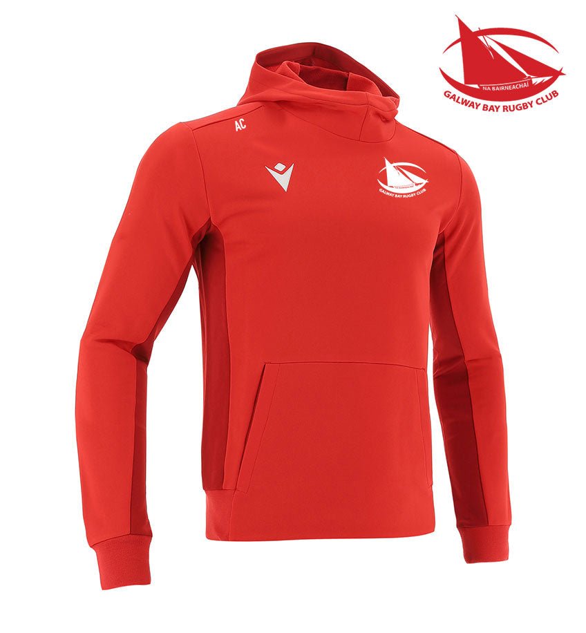 Galway Bay RFC Macron Electro Hoodie - Now in Red and Navy - Team Wear Store.ie
