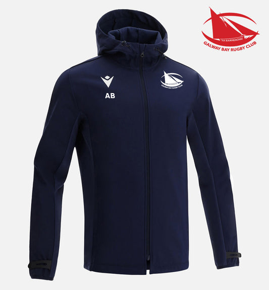 Galway Bay RFC Macron Hooded Heavy Soft-Shell Navy Himalaya Jacket