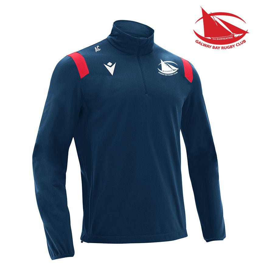 Galway Bay RFC Macron Navy Gange Tracksuit Top - Team Wear Store.ie