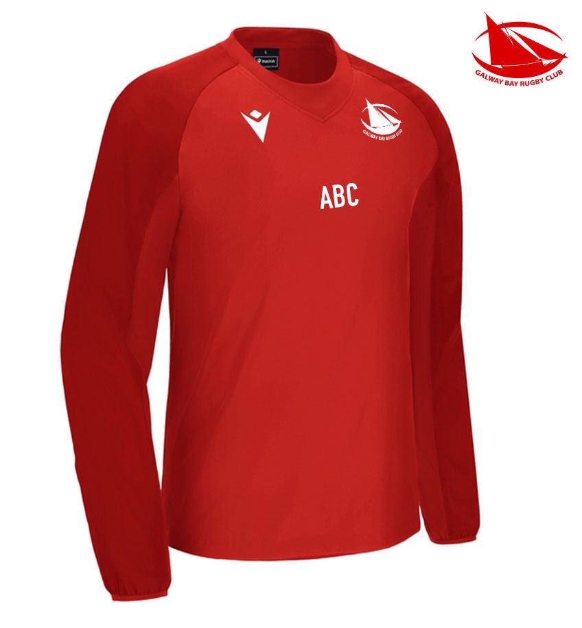 Galway Bay RFC Macron Red Contact Training Top - Team Wear Store.ie