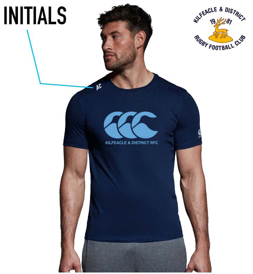 Kilfeacle & District RFC Canterbury CCC Navy Tee - Team Wear Store.ie