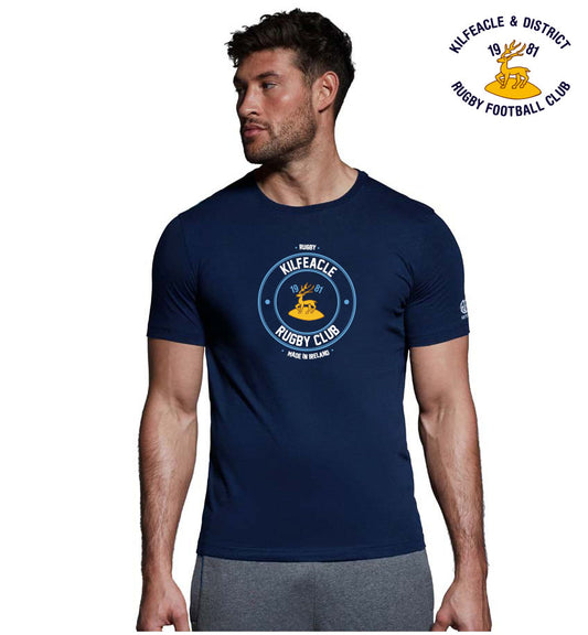 Kilfeacle & District RFC Canterbury Round Print Navy Tee