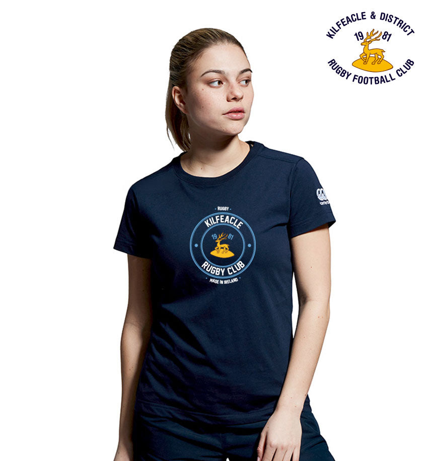 Kilfeacle & District RFC Canterbury Round Print Navy Tee