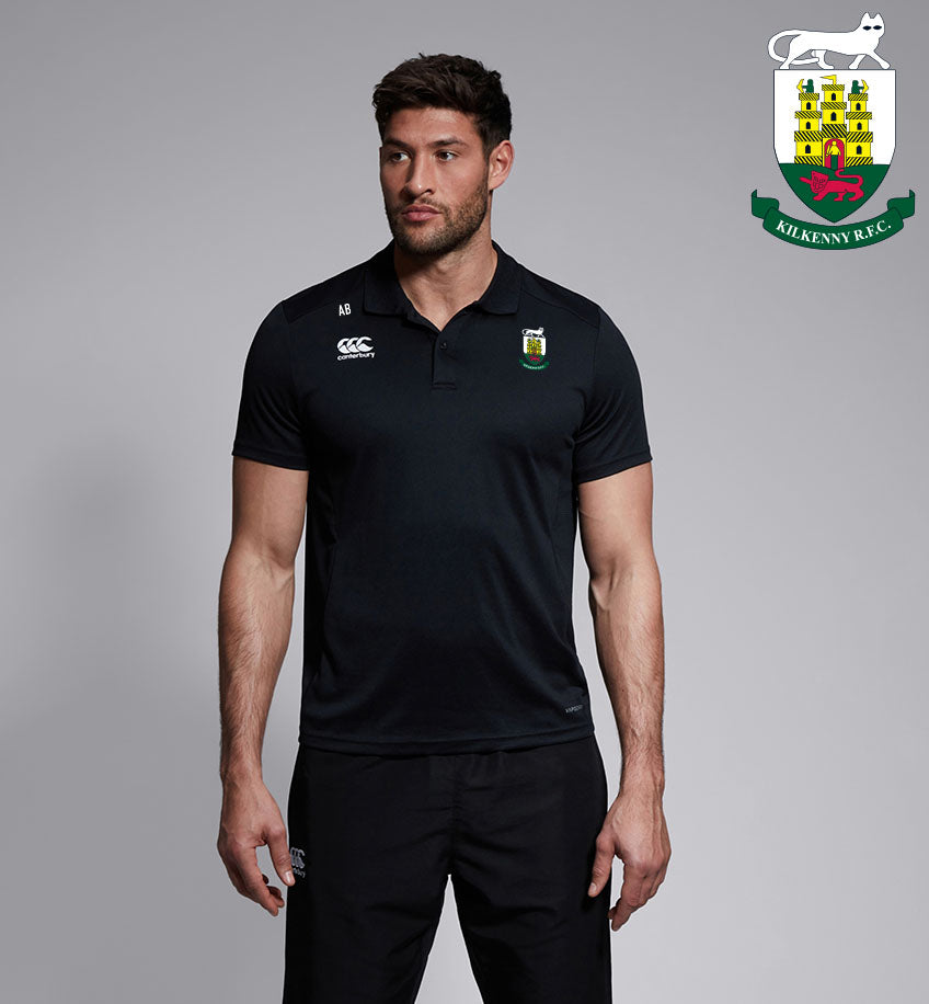 Kilkenny RFC Canterbury Club Black Polo Shirt