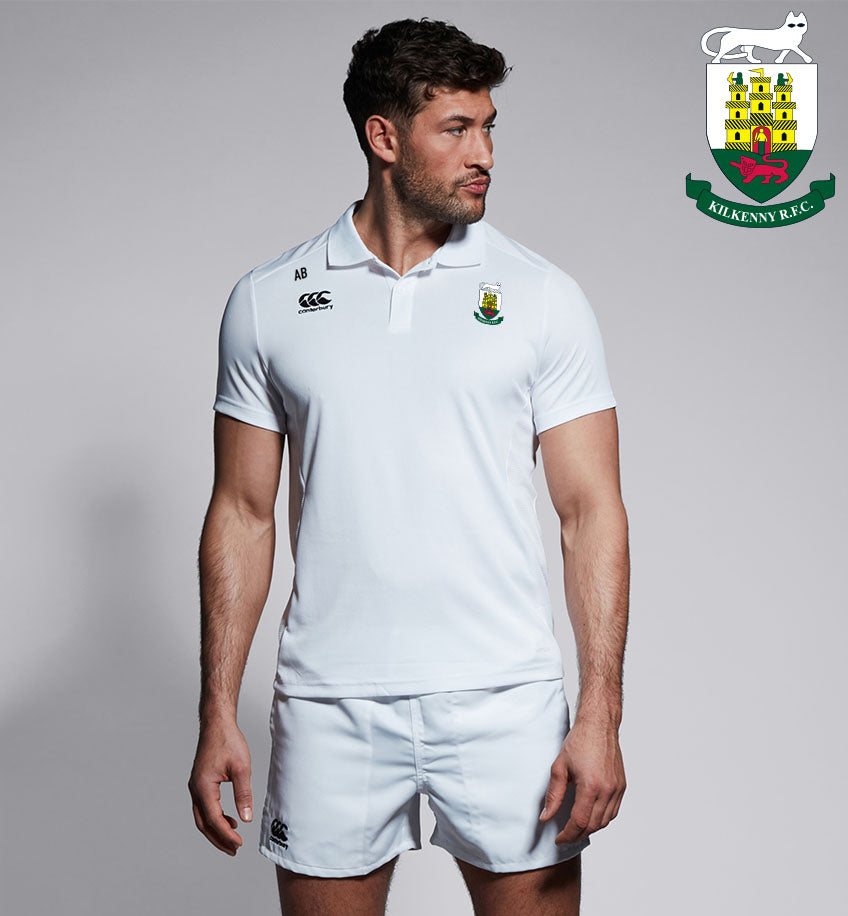 Kilkenny RFC Canterbury Club White Polo Shirt