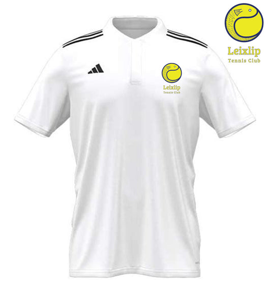 Leixlip Tennis Club Adidas White Entrada 2022 Polo