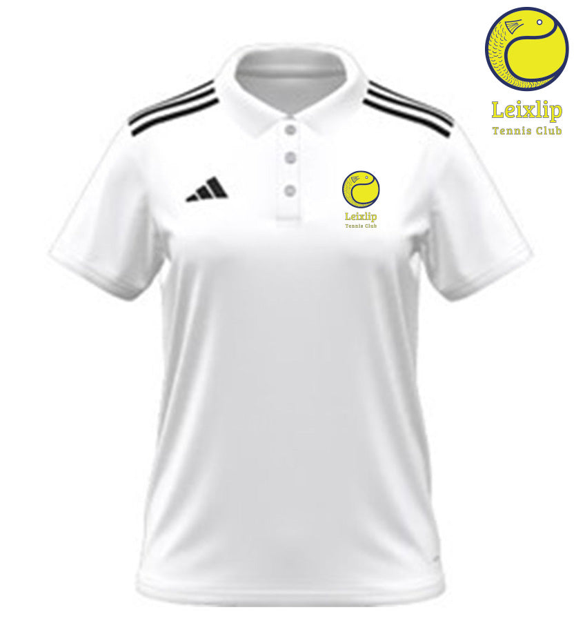 Leixlip Tennis Club Adidas White Entrada 2022 Polo