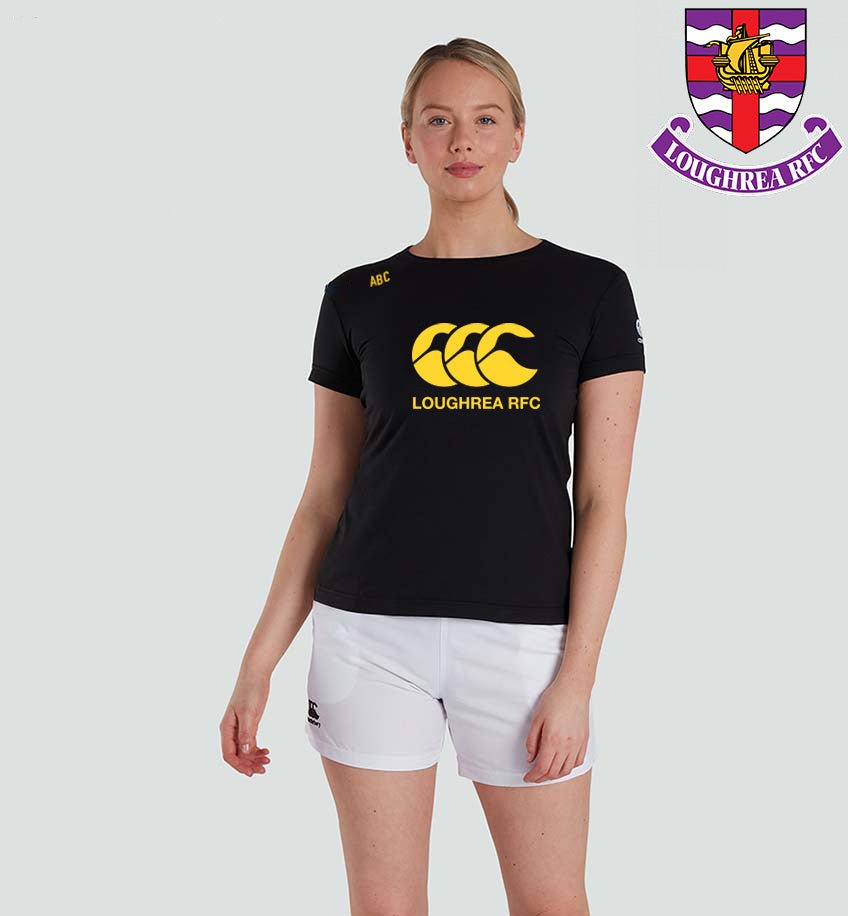 Loughrea RFC Canterbury CCC Black Tee - Team Wear Store.ie