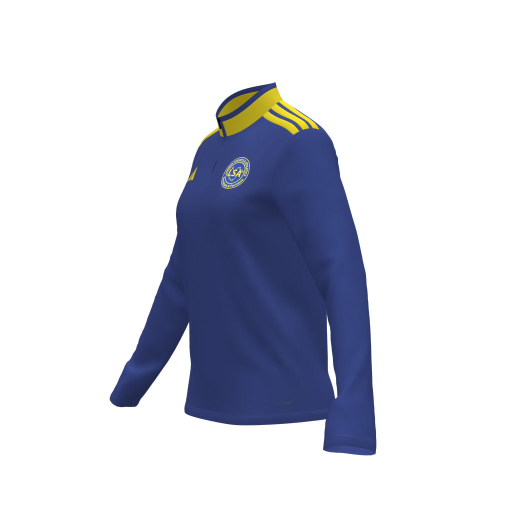 Lambay Sports and Athletics Adidas Custom Entrada Womens 1/4 Zip Training Top Side