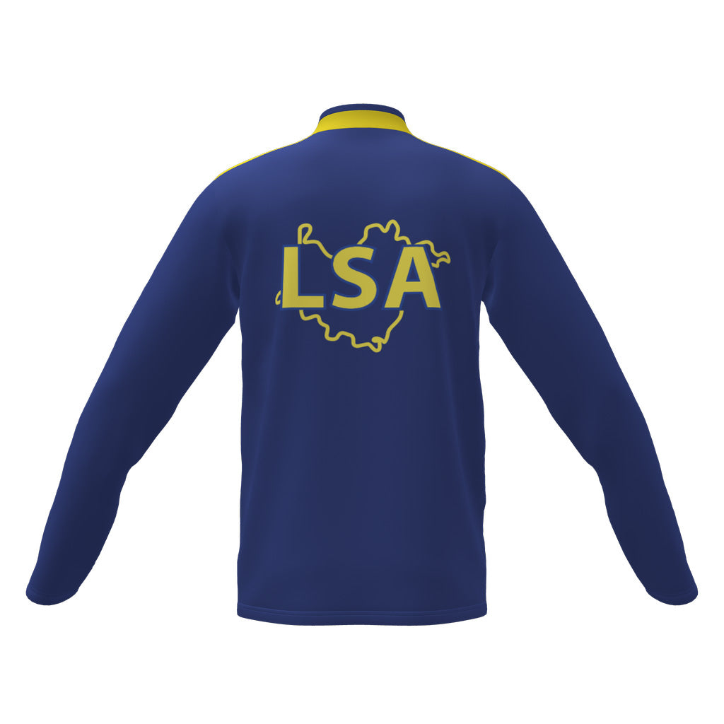 Lambay Sports and Athletics Adidas Custom Entrada Mens 1/4 Zip Training Top Back