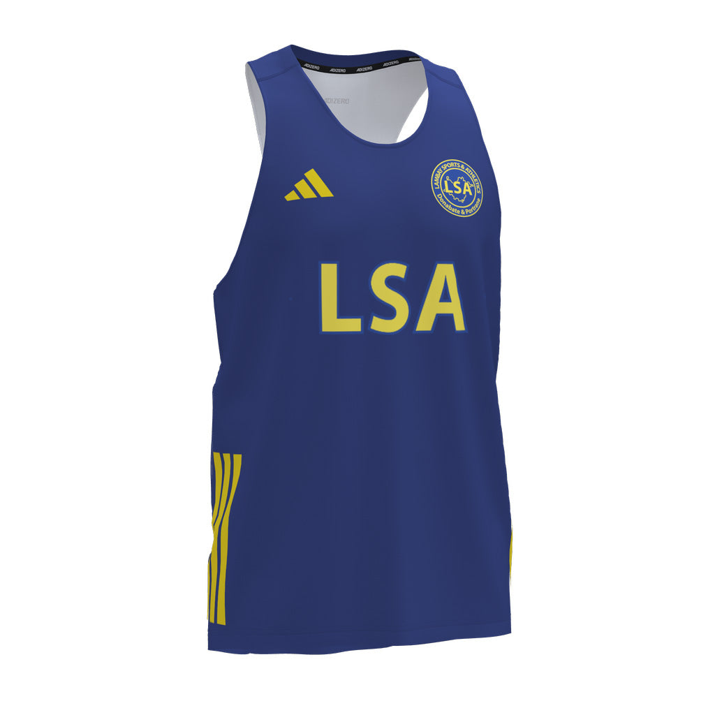 Lambay Sports and Athletics Adizero Essentials Running Mens Singlet Side