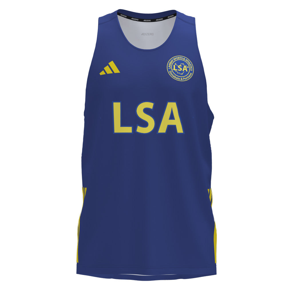 Lambay Sports and Athletics Adizero Essentials Running Mens Singlet