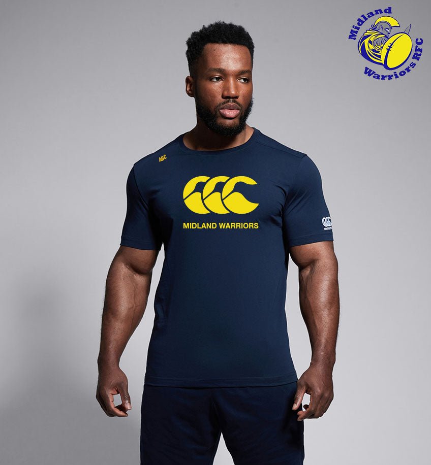 Midland Warriors RFC Canterbury CCC Navy Tee - Team Wear Store.ie