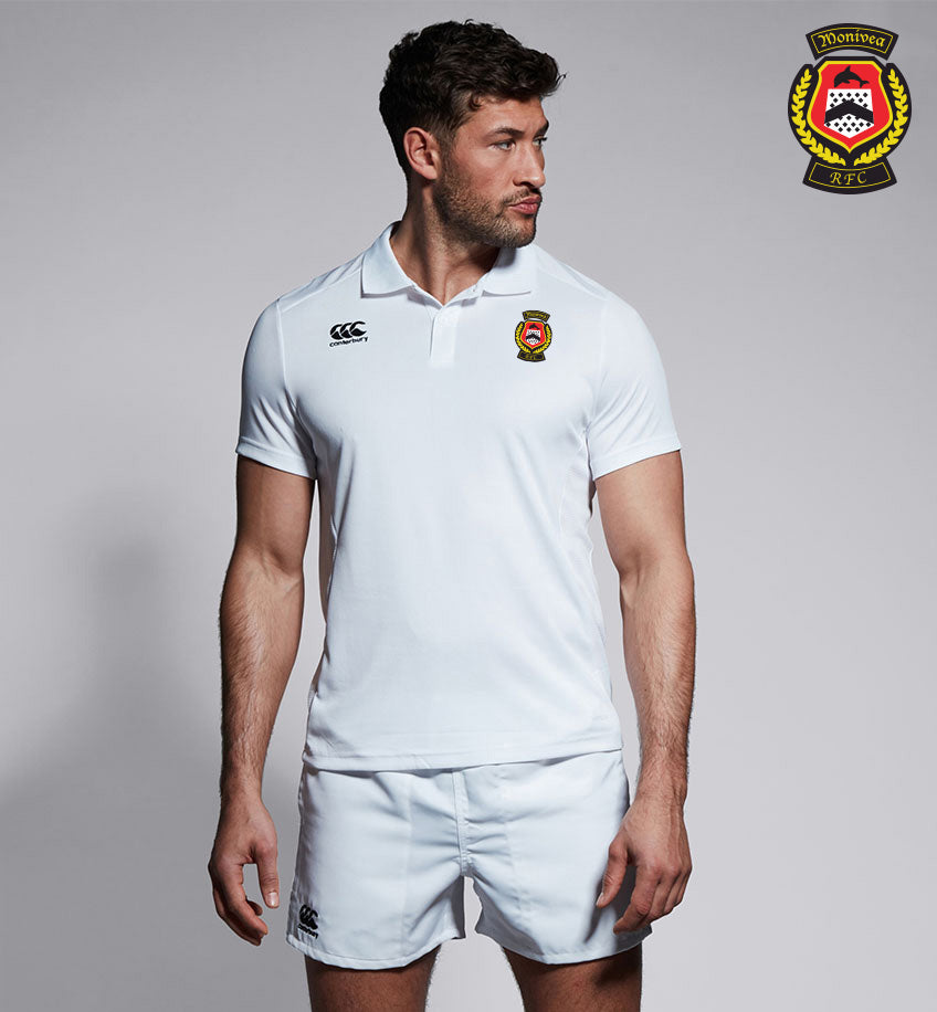 Monivea RFC Canterbury Club White Polo Shirt