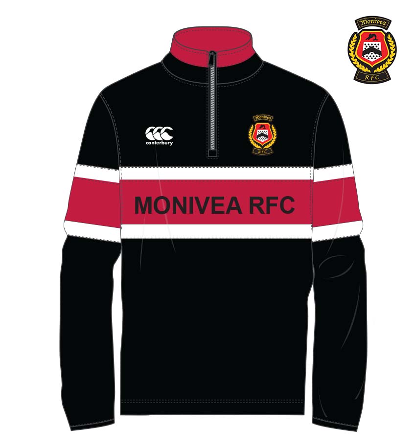 Monivea RFC Canterbury Oversized Fleece Truman 1/4  Zip Top PRE-ORDER