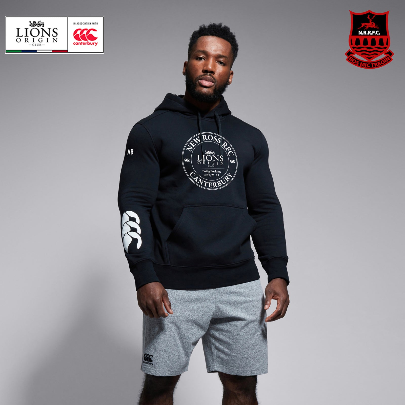 New Ross RFC Canterbury Lions Origin Round Club Print Hoody