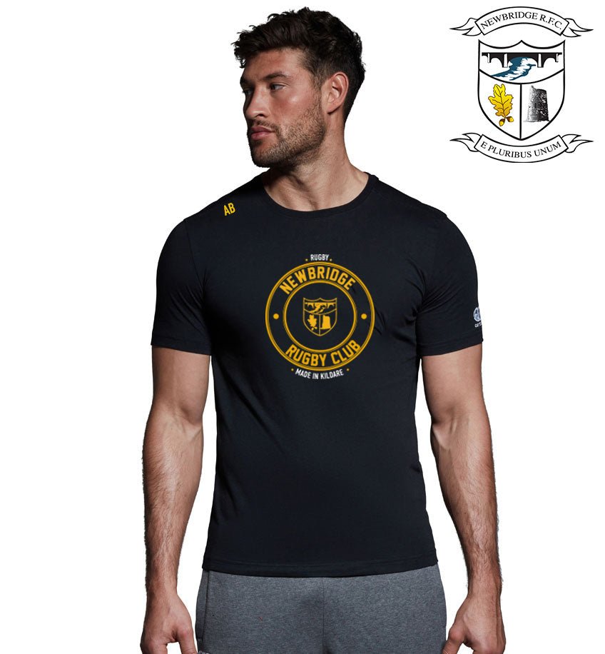 Newbridge RFC Canterbury Special Print Black Tee - Team Wear Store.ie