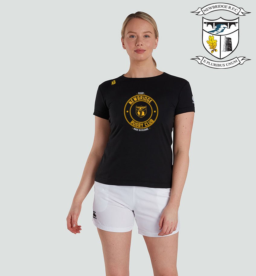 Newbridge RFC Canterbury Special Print Black Tee - Team Wear Store.ie
