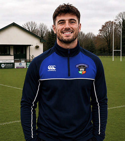 Old Crescent RFC Legacy 1/4 Zip Canterbury Thermal Fleece